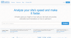 Desktop Screenshot of gtmetrix.com